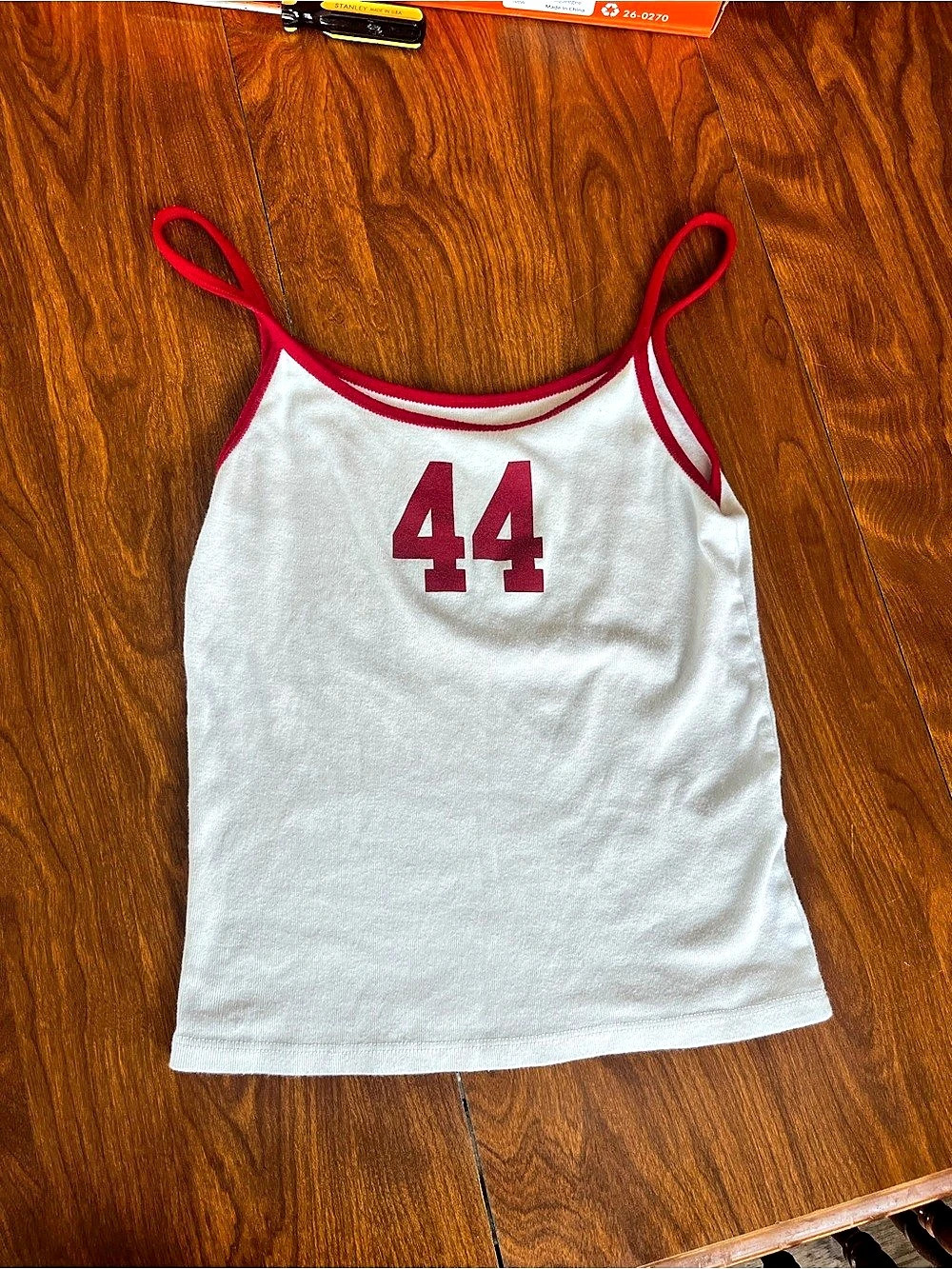 Juniors' Number 44 Color Block Cotton Camisole